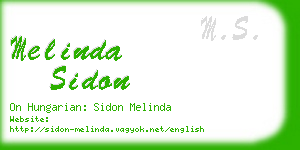melinda sidon business card